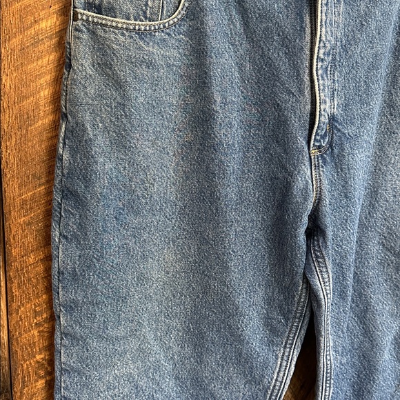 Men’s Carhartt black fleeced lined jeans size 42 x 30 relaxed fit C7 - Picture 6 of 7